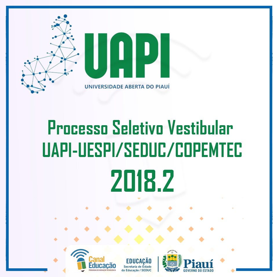 UAPI lança vestibular com vagas em 60 municípios do Estado.