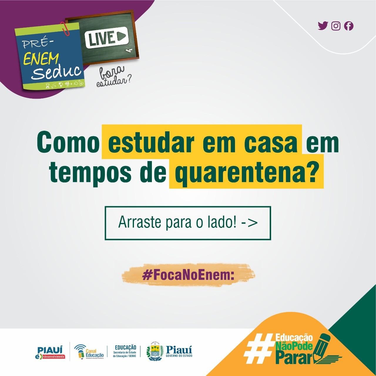 Como estudar em casa em tempos de quarentena?