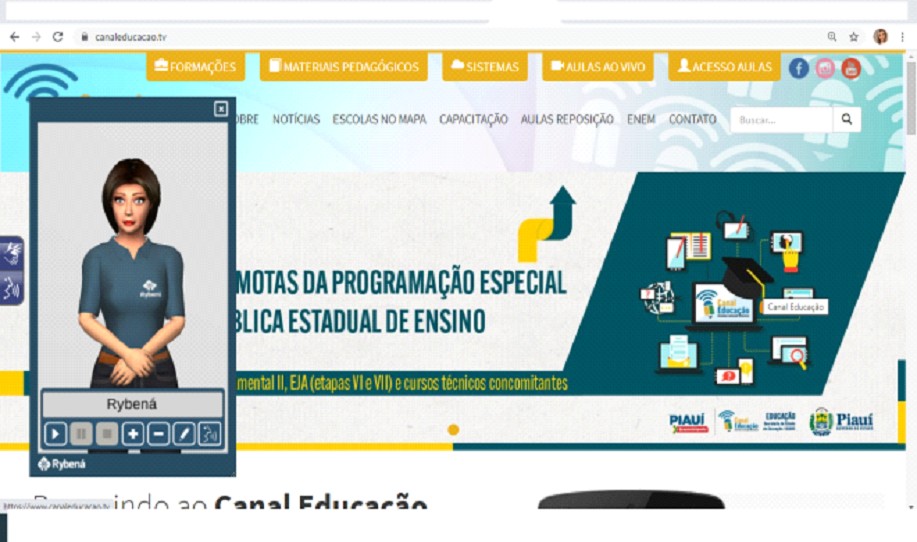 Plataforma do Canal Educação disponibiliza transcrição em Libras