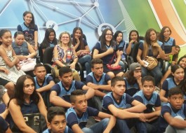 Canal Educação recebe visita da Escola Menino Jesus
