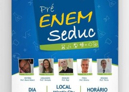 Seduc lança Pré- Enem 2017 e premia destaques 2016