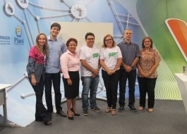 Equipe pedagógica da UESPI visita Canal Educação para plano estratégico