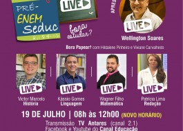 Revisão Pré-Enem Live chega a 14ª edição no domingo (26)