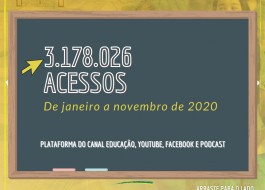 Canal Educação tem mais de 3 milhões de acessos em 2020